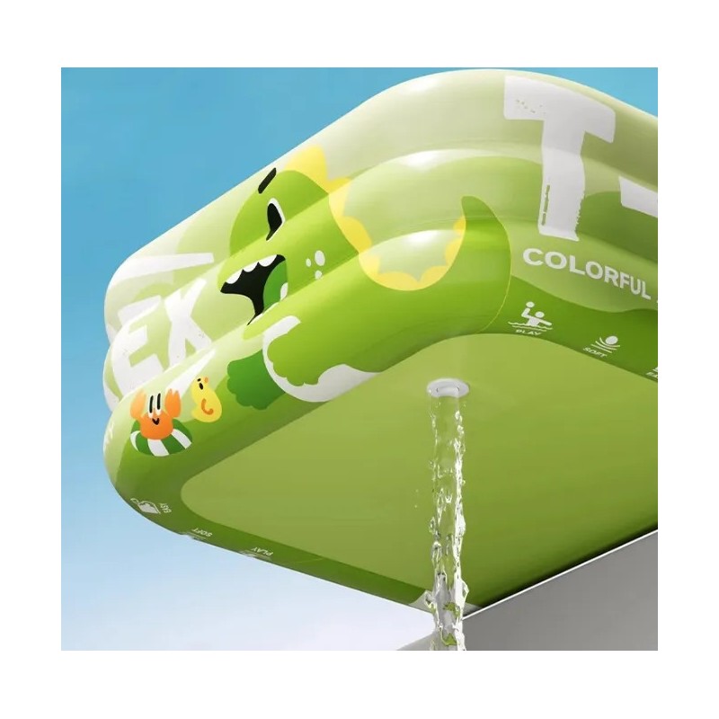 CDDGL Alberca Inflable Dinosaurios Grande Piscina Tre Nivele Con Accesorios,rectangular