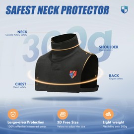 FAITH SHIELD Cut Resistant & Stab Neck Protector, Adjustable Scratch-Proof Warm Neck Cover Guard, Anti Knife Comfortable Neck Gaiter for Bodyguards, Workers, Outdoor, Professional Safe Gear
