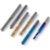 Genmitsu 50pcs Tungsten Carbide End Mill Router Bits, 1/8'' Shank