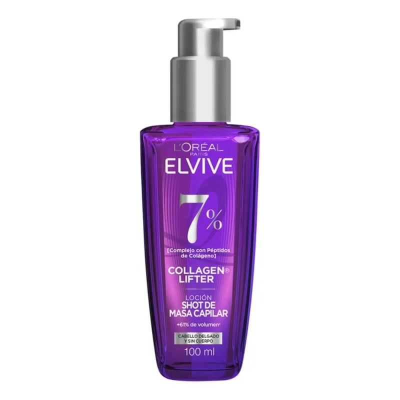 Tratamiento L'oréal Paris Elvive Collagen Lifter 3 Pzas