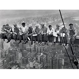 New York. Lunch ATOP a Skyscraper. Photograph Taken in 1932 by Charles C. Ebbets 24x36