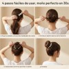 4 piezas de esponja mágica para moños de pelo con