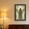 24x36 Wood Grain and Gold Frame Love All for Wedding