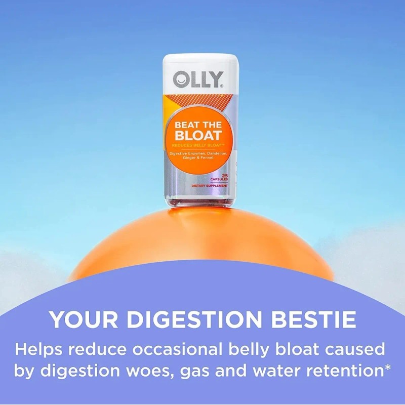 Olly Beat The Bloat | Hinchazón Abdominal | 25 Cápsulas