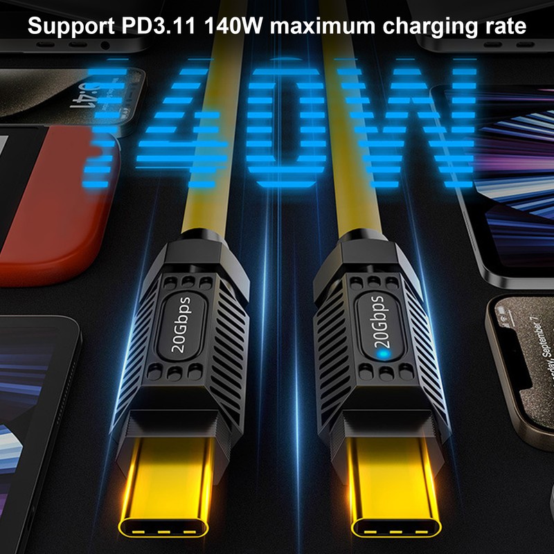 Type C Extension Cable Support PD3.1 140W Fast Charging 20Gbps