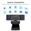 AutoFocus Webcam 1080p with Microphone - HD USB Webcam with