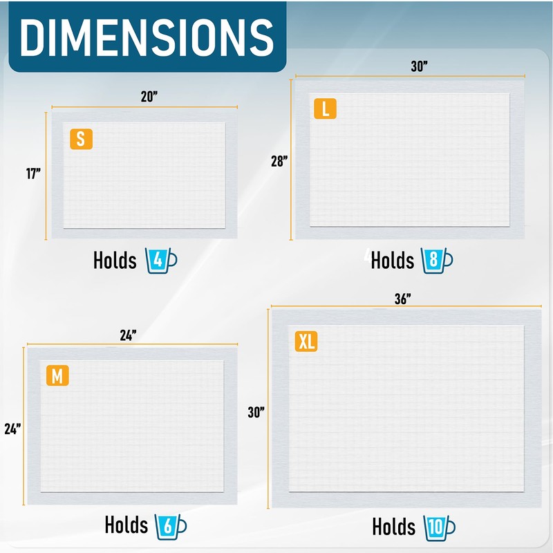 Paws & Claws Premium Dog Pee Pads, Medium 24"x24", 50
