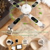 Amestar 40 Pack Ceiling Fan Filters for Blades, Black Ceiling