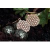 WINDALF SVALA Earrings 3.5 cm The Flower of Life Bronze,