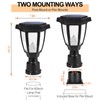 FUDESY Solar Lamp Post Light Outdoor, Waterproof LED Fence Post
