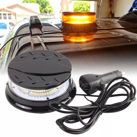 XUKEY 4.3inch  12V 24V Amber White Strobe Light Flashing Bar Beacon Truck ATV UTV SUV