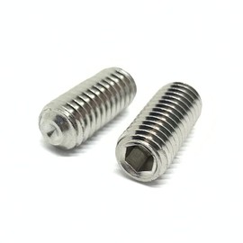 (100 Pieces)#6-32x1/2" Stainless Steel Coarse Thread Cup Point Allen Socket Set Screw