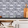COMSTICKC 3D Faux Brick Wall Panel Peel and Stick, 10