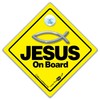 Jesus On Board Sign, Christian Car Sign Honouring Jesus Christ,