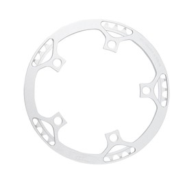 Litepro BCD130 Round Plate Single Disc Gear Folding BMX Small Bicycle Bicycle 45T 47T 53T 56T 58T Chainwheel Crank (Silver, 56T)