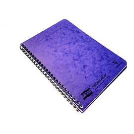 Europa WireBound Notemaker A4 Fient Ruled Microperfed 120-Pages - DEEP PURPLE