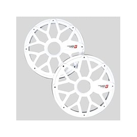 CERWIN Vega SM65FWW 6.5″ Flush Mount Speaker Steel Grill with Powder Coating White (Pair)