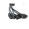 HUALAND 4 Pins Black RGB LED Splitter Cable LED Strip