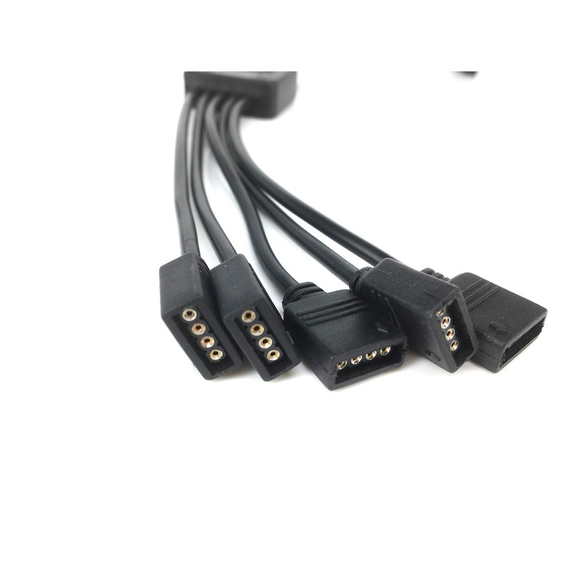 HUALAND 4 Pins Black RGB LED Splitter Cable LED Strip