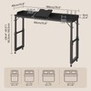 MAHANCRIS Overbed Table with Wheels, Queen Size Adjustable Rolling Desk