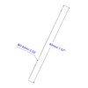 Unifizz 30pcs 4cm Long Straight Sewing Needles Stainless Steel Embroidery
