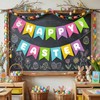 Adurself Happy Easter Burlap Look Fabric Banner, Pre-Assembled Canvas “HAPPY