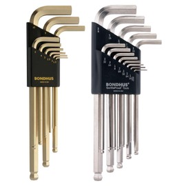 Bondhus 20399 GoldGuard/BriteGuard - Llave en L (doble paquete 16937 (.050-3/8) y 38099 (1,5-10 mm)