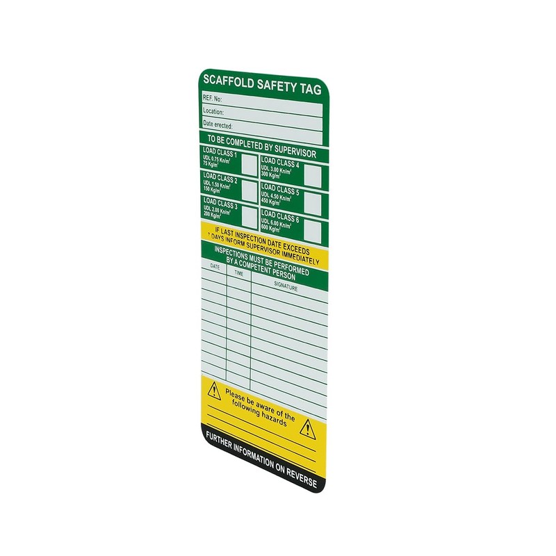 Scafftag Scaffold Safety Inspection Tagging Kit Mobile Towers and Podiums