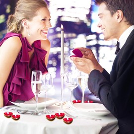 50 Packs of red Heart-Shaped Candles - Decorations for Weddings, Parties, Valentine's Day, and Christmas