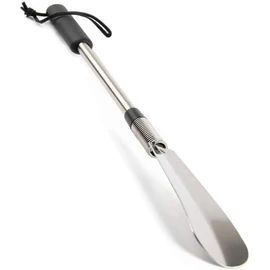 Fanwer Premium Long Handled Shoe Lifter 16" to 31" Adjustable Expander Shoe Horn - Extends & Collapses Stainless Steel Telescopic Spring Shoehorn
