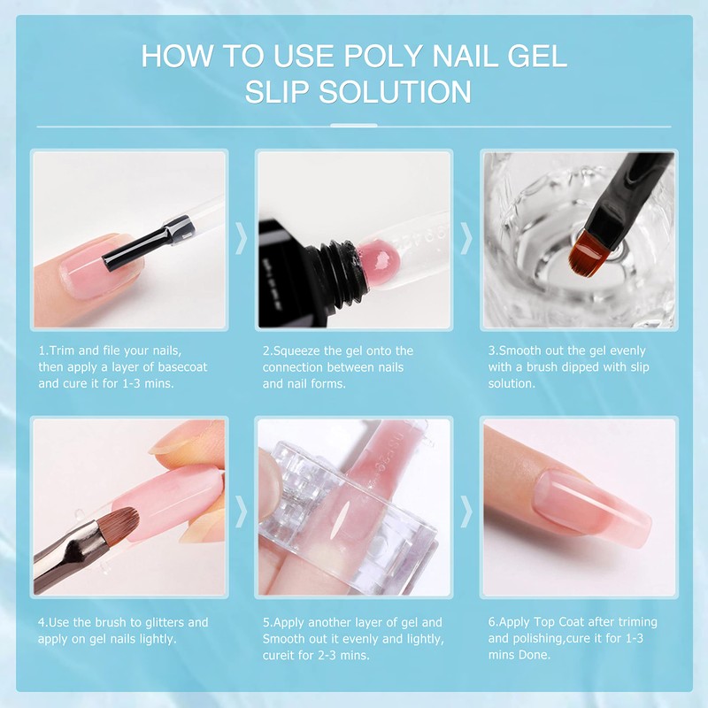 SULLMAR Slip Solution Liquid Poly Nail Gel Slip Solution for