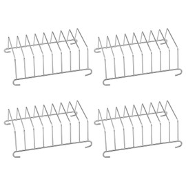 YIXNSW Set of 4 Stainless Steel Toast Rack, Toast Rack, Vintage Toast Rack, Air Fryer Toast Rack, Paddington for Restaurants Hotels Kitchens Silver