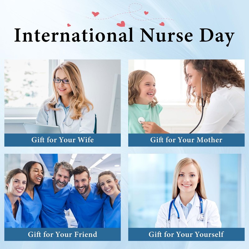 Esirly Nurses Week Gifts - Stethoscope Cross Necklace Nurses Week