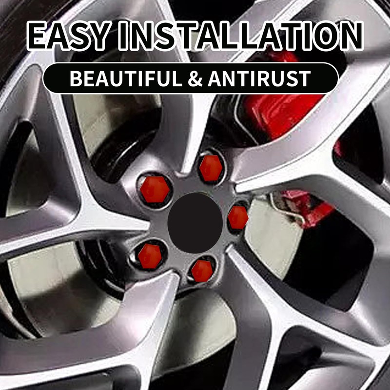 20 Pcs Car Wheel Nut Caps，0.67 Inches Universal Lug Nut