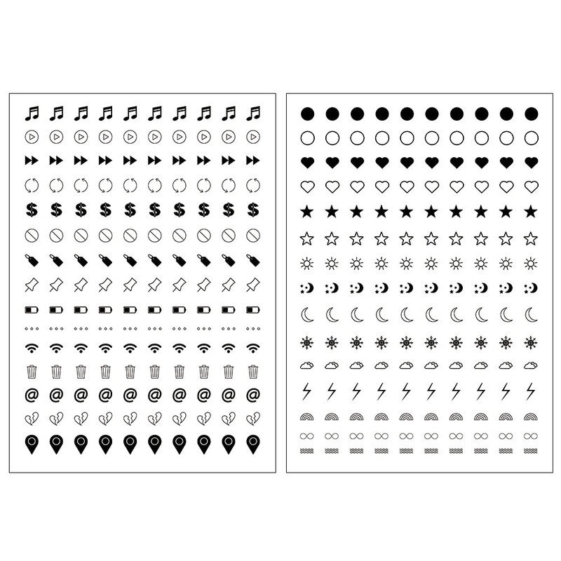 Everjoy Realistic Small Mini Fake Temporary Finger Tattoo Sticker -