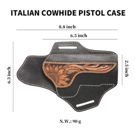 Premium Pistol Leather Torus - Beautiful Craftsmanship and Ultimate Protection for Most 1911 Series Right Hand Draw (Right)
