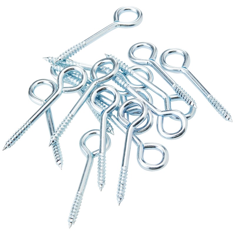 Merriway BH04760 (50 Pcs) Screw-In Vine Eye, 75mm (3 inch)