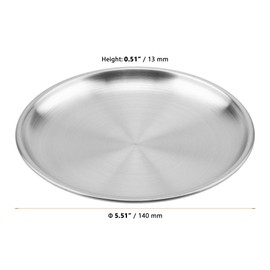 20 Pack 5.5 Inch Personal Pizza Pan, Stainless Steel Pizza Plate Small Round Pizza Pan for Oven, Kitchen Baking, Home, Restaurant