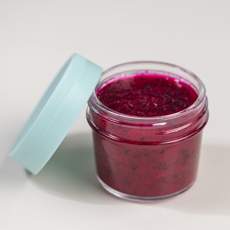 Yodecy 8 Pack Blue Regular Mouth Mason Jar Lids, Plastic