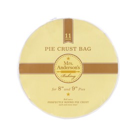 Mrs. Anderson's Baking Easy No-Mess Pie Crust Maker Bag, BPA Free, Rolls 11-Inch Crust For 8 to 9-Inch Pie