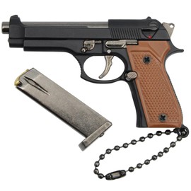 Gunyoo 92F Mini Gun Model KeyChains Keyring Pendant Ornament Gift for Men Collection Gifts
