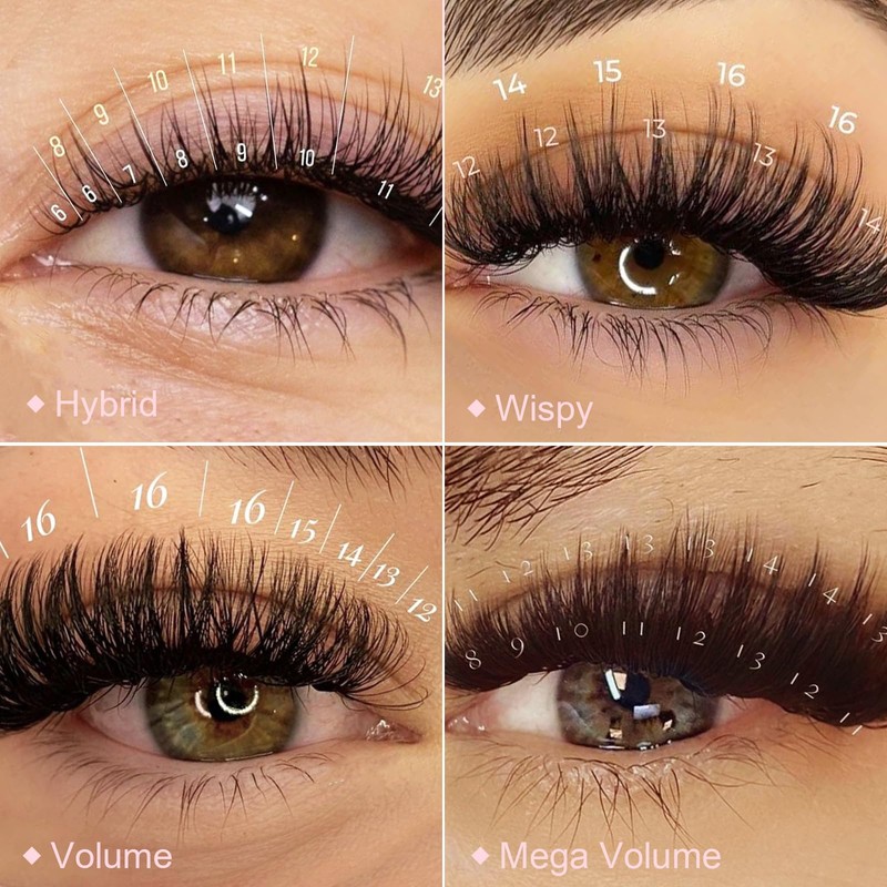 ALLOVE Lash Extension Eyelash Extension 0.03 mm CC Curl 17