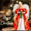 Christmas Angel Tree Topper with LED Light | 12” Christmas