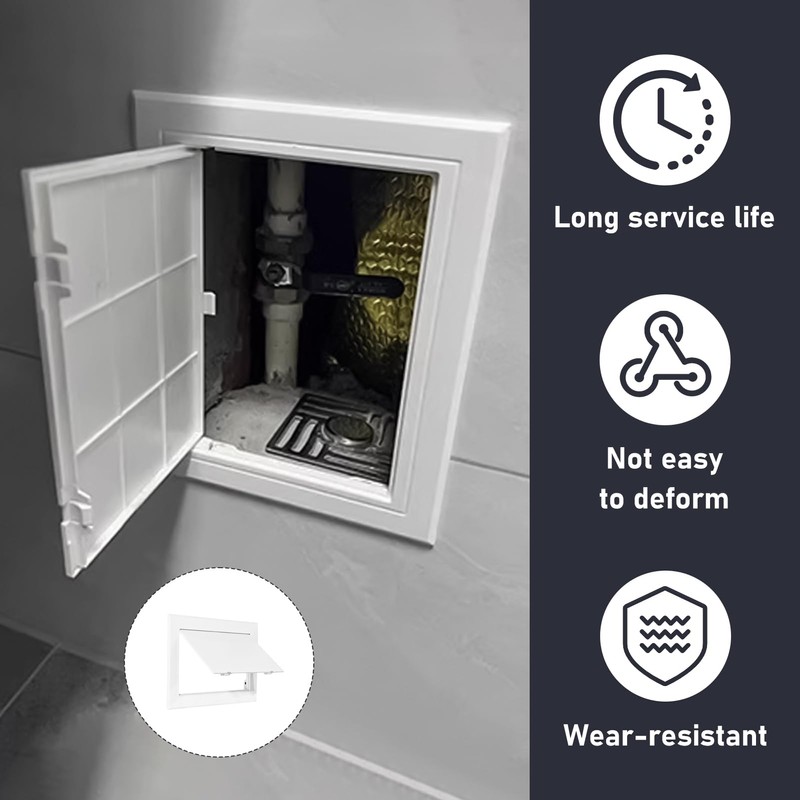 Access Panel 100x150 mm, Inspection Hatch Revision Door Paintable ABS