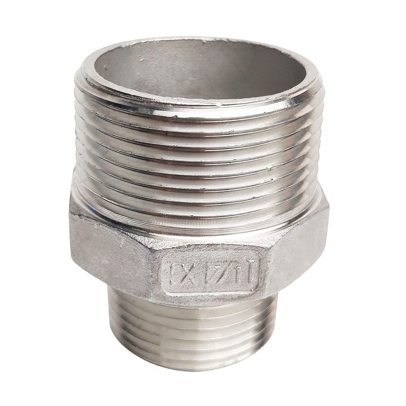 1-1/4" x 1" Male Hex Nipple Threaded Reducer Connector Pipe