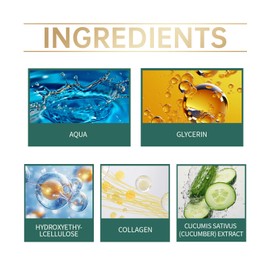 Grospe Under Eye Masks，Golden Cucumber Eye Mask 60 Tablets Set，Eye Mask for Fine Lines, Wrinkles, Dark Circles and Eye Puffiness，Suitable for Both Men and Women，5.64 OZ