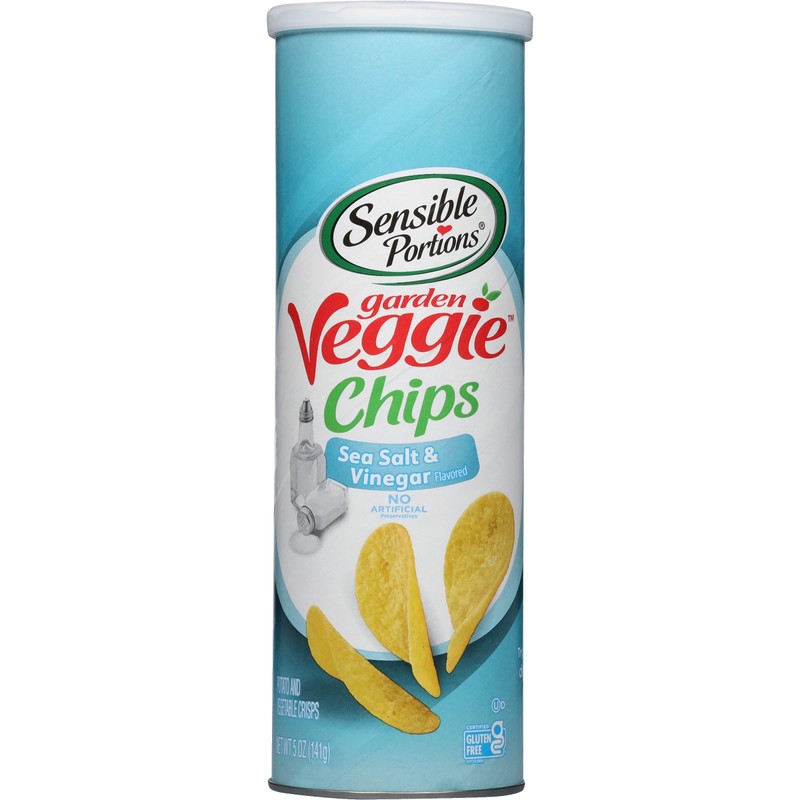 Sensible Portions Stacked Garden Veggie Chips, Salt & Vinegar, 5