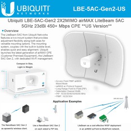 Ubiquiti Networks - Ubiquiti LiteBeam ac LBE-5AC-Gen2