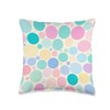 Pastel Colors Palette Patterns Circles Bubble Throw Pillow, 16x16, Multicolor