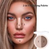 Contour Palette Make Up Powder, 2-in-1 Highlighter & Contour Bronzer